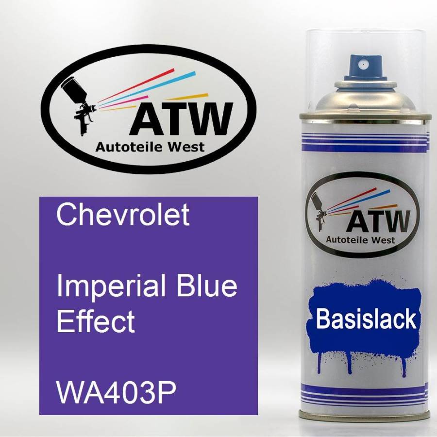 Chevrolet, Imperial Blue Effect, WA403P: 400ml Sprühdose, von ATW Autoteile West.